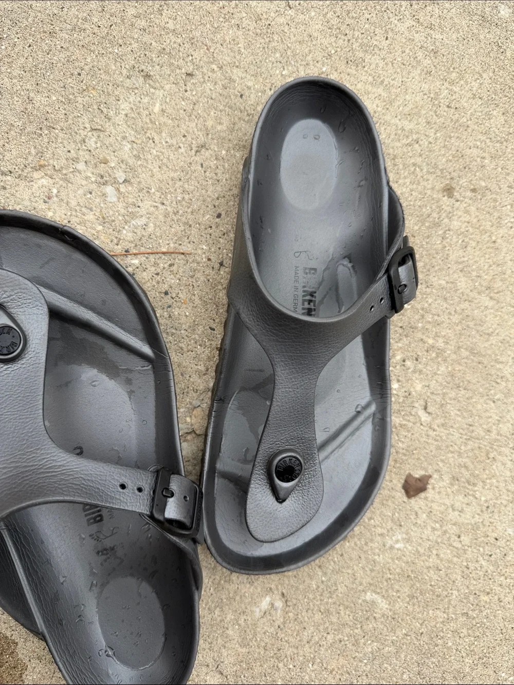 Birkenstock Kids Black EVA Thong Sandals